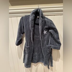 PL SLEEP Boys Size 8 Grey Fleece Robe